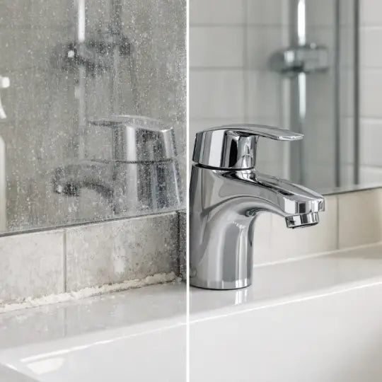 The Best Natural Cleaner for Hard Water Residue, Soap Scum, and Mineral Deposits