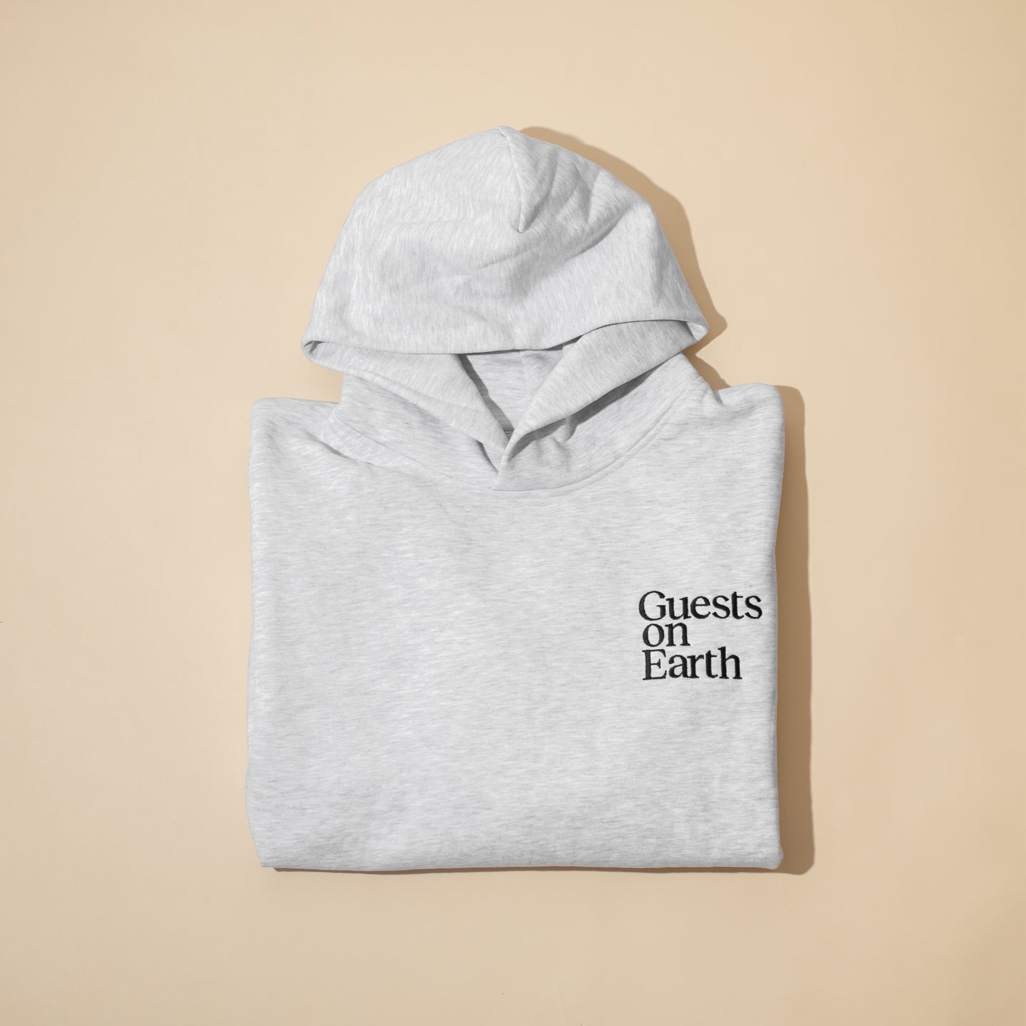 Guests on Earth White Hoodie